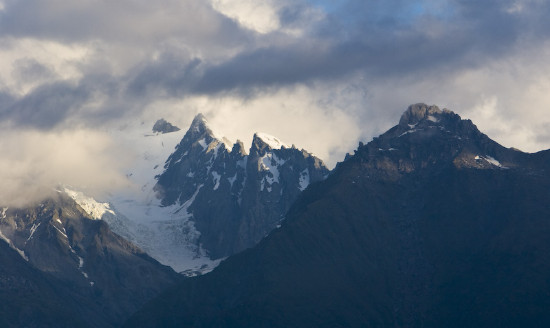 Ridgeline Shrouded In Clouds